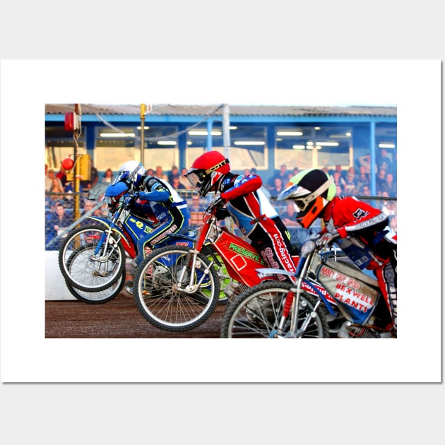 Reading Racers Speedway Motorcycle Action Wall Art by AndyEvansPhotos